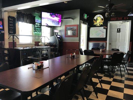 Inside dining area.