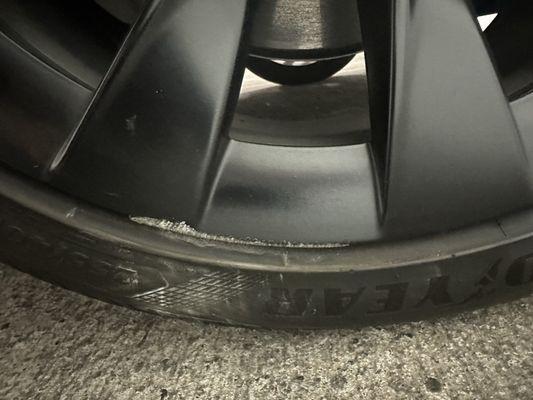 Curb damage