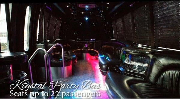 Krystal Party Bus Interior