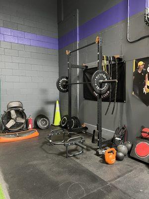 Fitness training area