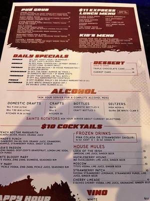 Drink Menu