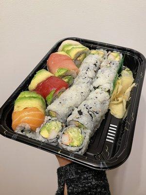 Rainbow Roll & 2 California Rolls