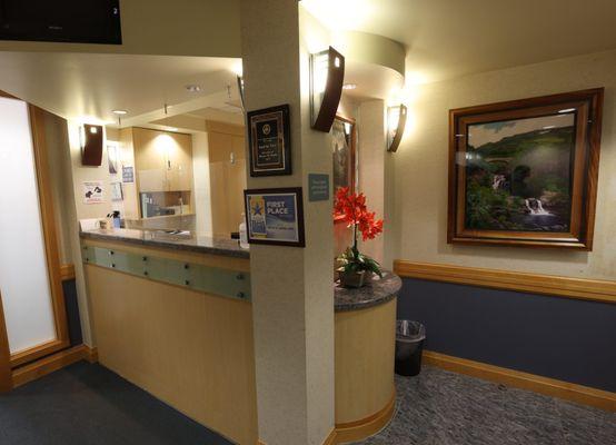 Reception area.