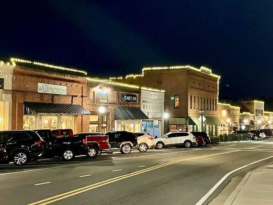 Beautiful Acworth, GA, at night.