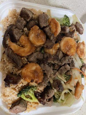 Hibachi steak and Shrimp