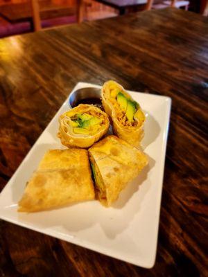 Mango avocado egg rolls