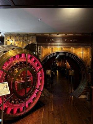 Vault entrance to dining room