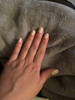 Gel polish manicure