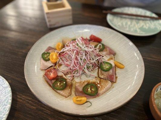 Hamachi carpaccio