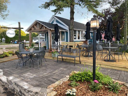 Bayside Coffee - Fish Creek's newest waterfront cafe located just across from the Town Dock, Clark Park and the harbor