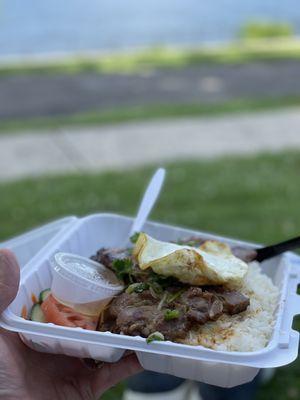 Grilled Pork Chop over Rice