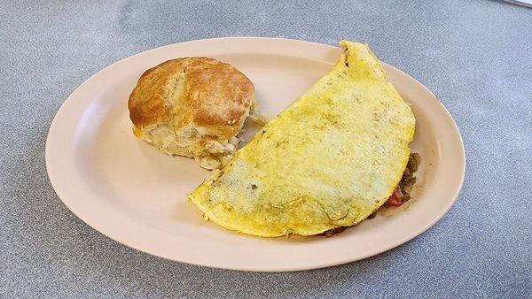 Omelet with Biscuit