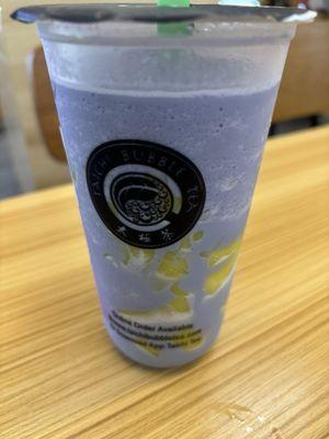 Taro Slush with Pudding instead of Boba