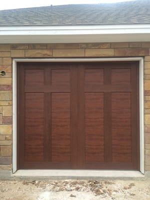 Carriage wood grain door