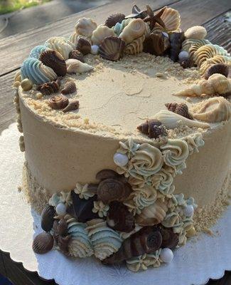 Peanut Butter Cup Beach cake