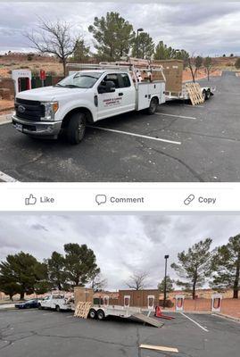 Company vehicle blocking every single Tesla supercharger at Marriott in Page, AZ