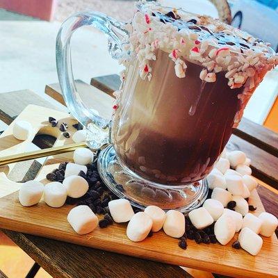 Spiked Peppermint Hot Cocoa