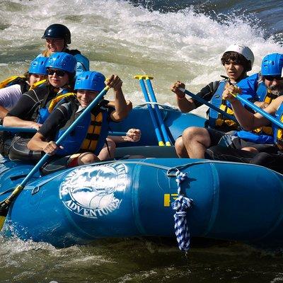 Kayaks on the Kaweah River run right past Rio's Riverhouse in spring and summer