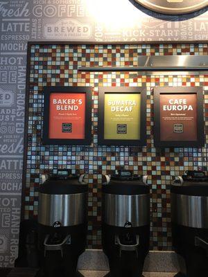 Coffee options