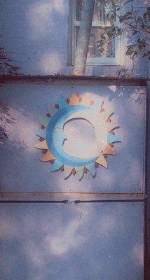 Moon / Sun Decor Outside