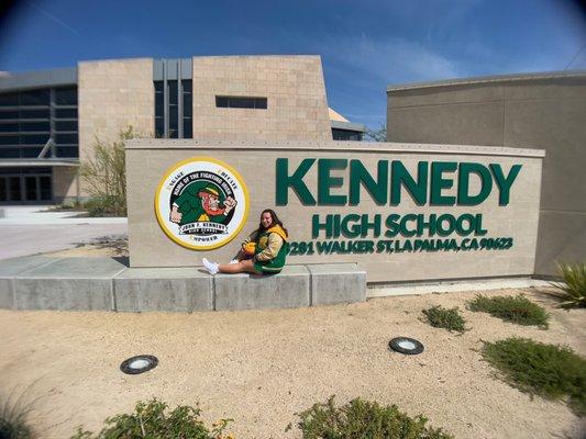 Entrance to the the Kennedy parking lot