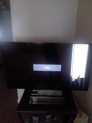 55in VIZIO corner was cracked while bringing upstairs,no sound,just this..Can You HELP CHEAP!!!!?????