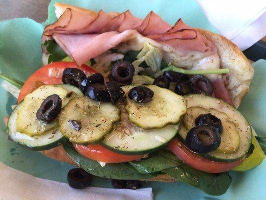 Best sandwich ever and it was served in a basket.