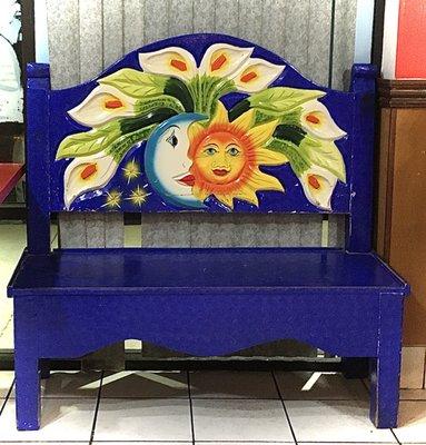 Colorful furniture seems characteristic of Mexican restaurants.