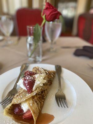 Fresh Strawberry Crepe