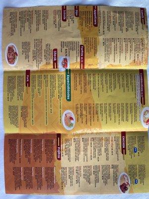 Menu, back.