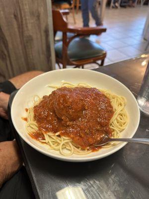 Spaghetti with meatballs