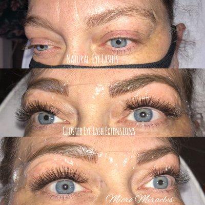 Eyelash extensions eyebrow Microblading