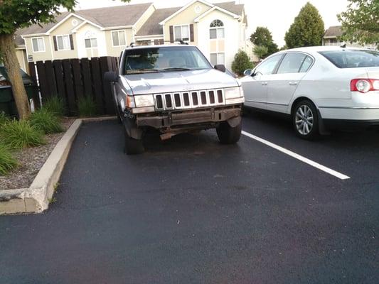 Prime example of the parking problem...