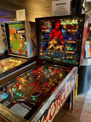 Gorgar, the first pinball machine to have speech. As the note said, you can't understand a word the machine says lol.