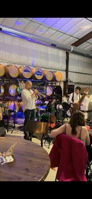 Musical entertainment at the Golden Star winery.