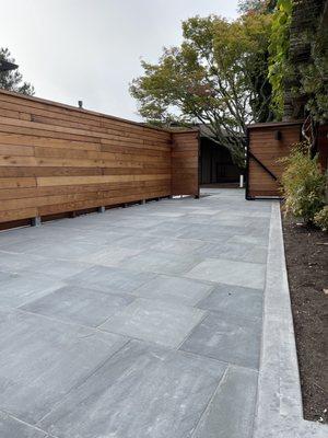 Blue stone entry way