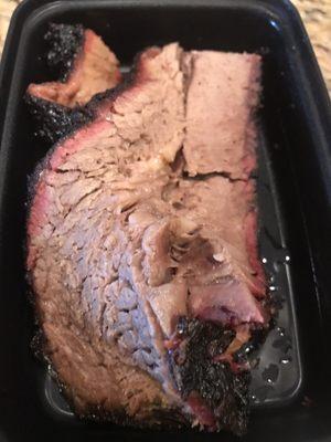 Brisket is smoked nicely - almost falls apart