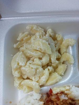 Macaroni salad shouldn't look like this. No way am I eating that