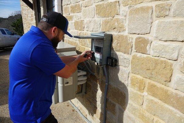 Cobey Opening up this Electrical Safety Disconnect.