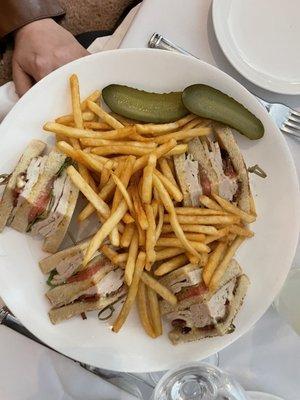 Turkey club sandwich