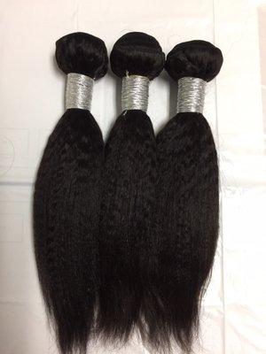 Kinky straight Brazilian hair