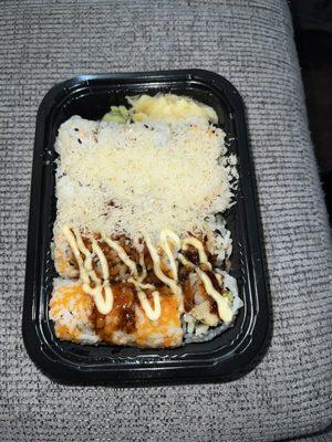 Crunchy Roll and Shrimp Tempura Roll