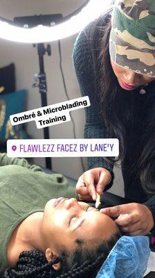 Ombré and Microblading Training!