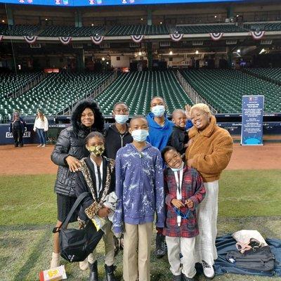 Kids and I blessed by Young Elementary to attend Movies at the Minute Maid Ballpark.  God is encouraging us!