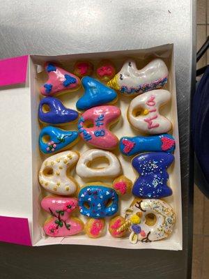 Come by the donut shop in Grand Prairie and order your special order for your loved ones !