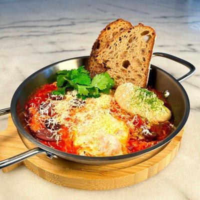 Greek style shakshouka