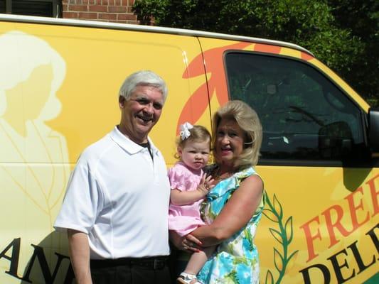 Owners David & Sherry Whitehurst with grand daughter, Callie