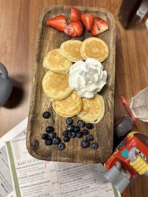 Kids pancakes platter