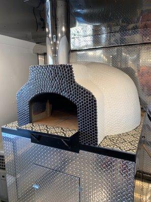 The wood-fired oven