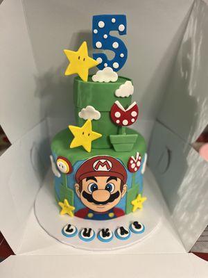 Super Mario themed cake